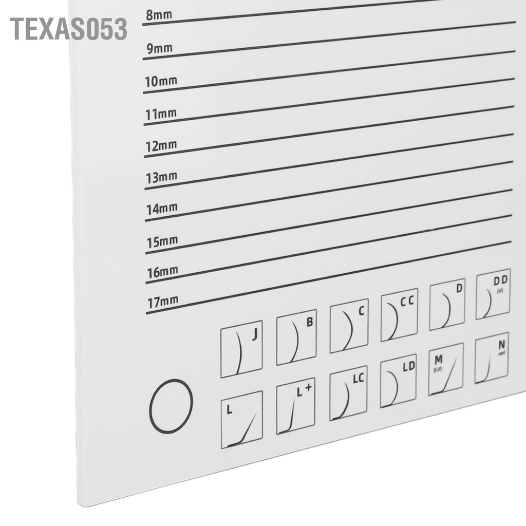 Texas053 Lông mi giả Mở rộng Pallet Giá đỡ Cơ sở PP Kích thước lớn Khay chứa lông di động cho người mới bắt đầu