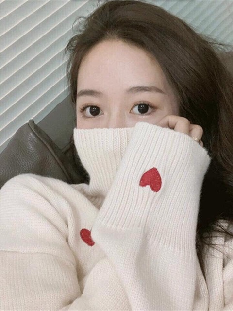 Áo len dày cao cổ