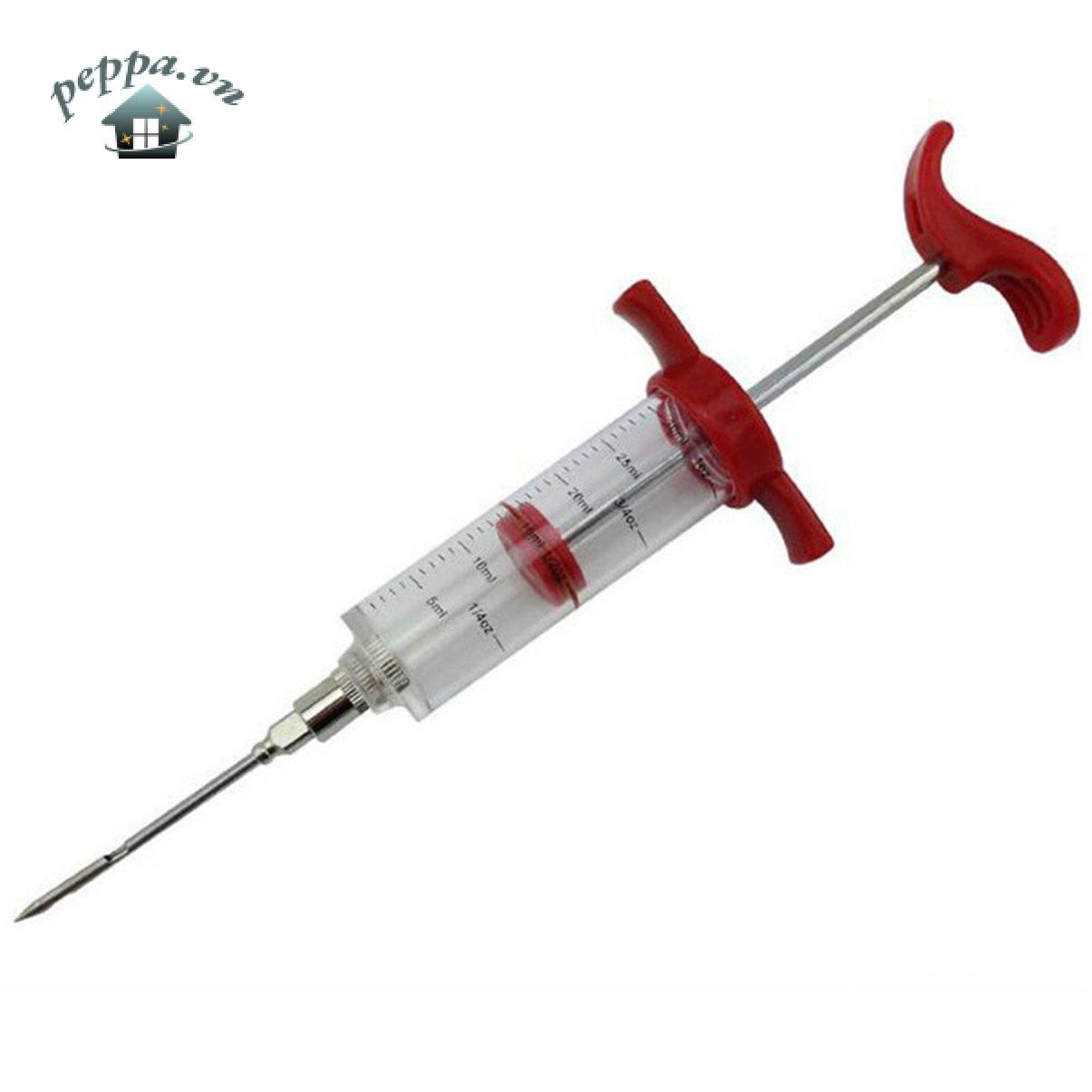 Qft346 Bbq Meat Syringe Marinade Injector Turkey Chicken Flavor Syringe