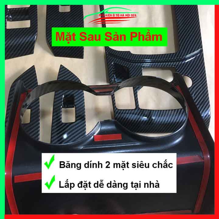 Ốp nội thất cho xe ô tô CX5, CX-5 2017-2022 Cacbon ABS bảo vệ chống trầy xước và làm đẹp xe
