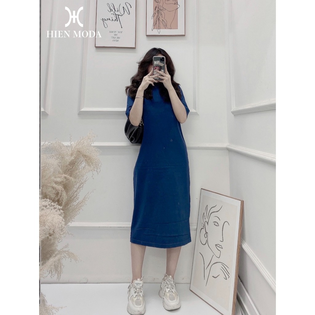 Váy len xuông dáng dài , Váy len cổ 3 phân ngắn tay | BigBuy360 - bigbuy360.vn