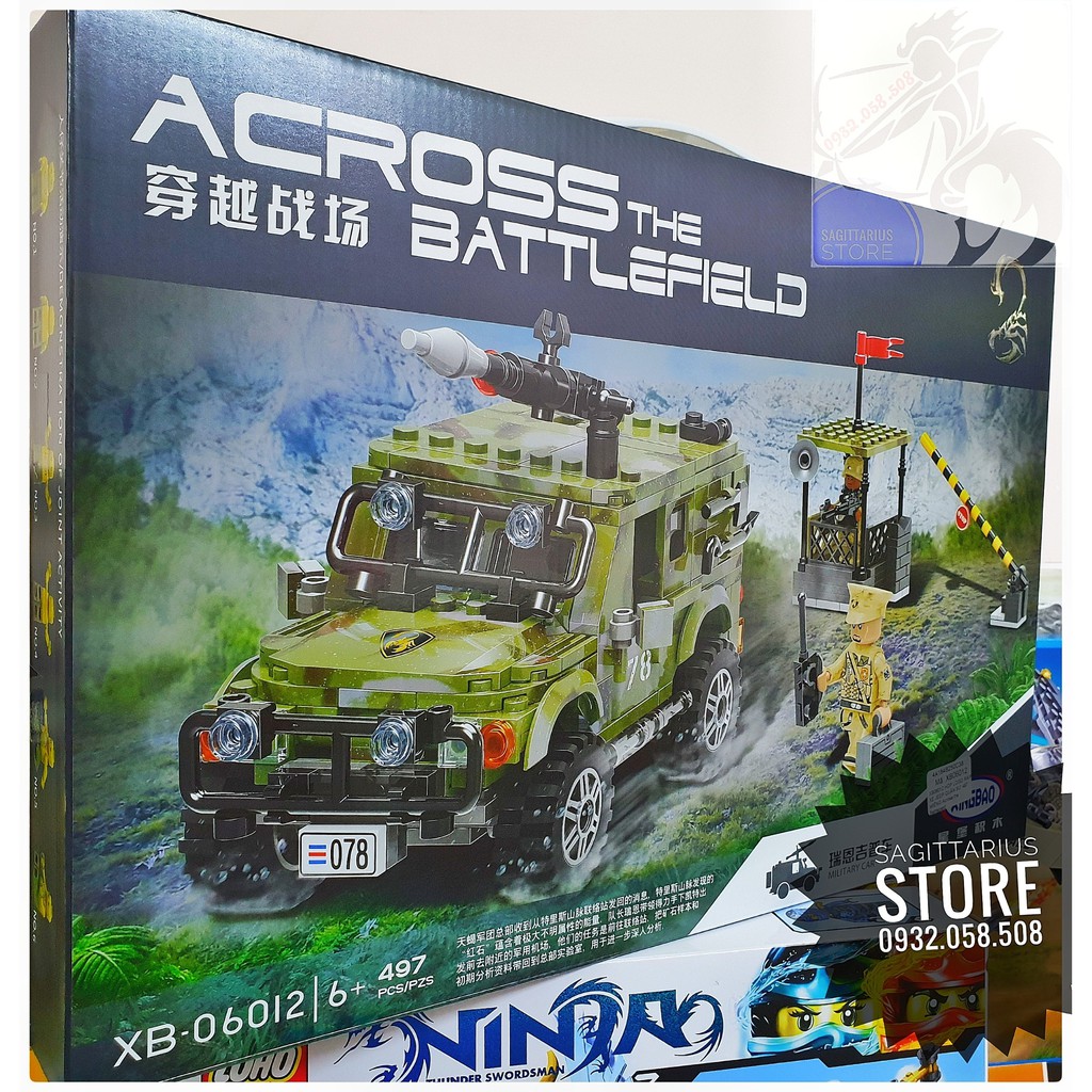 LEGO Lắp Ráp Xe Jeep Quân Sự XB06012 ( 497 Miếng )