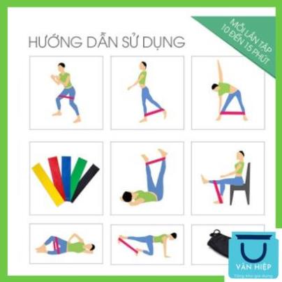 Dây kháng lực tập mông, Dây miniband cao su tập gym, chân ,đùi vanhiep1