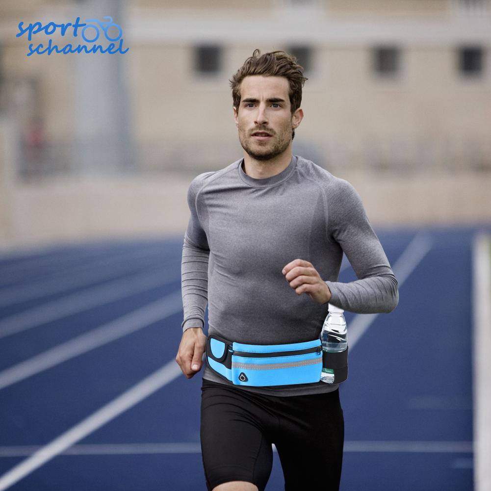 COD❤Jogging Cycling Running Waist Belt Bags Gym Sports Belt Pouch for Women Men