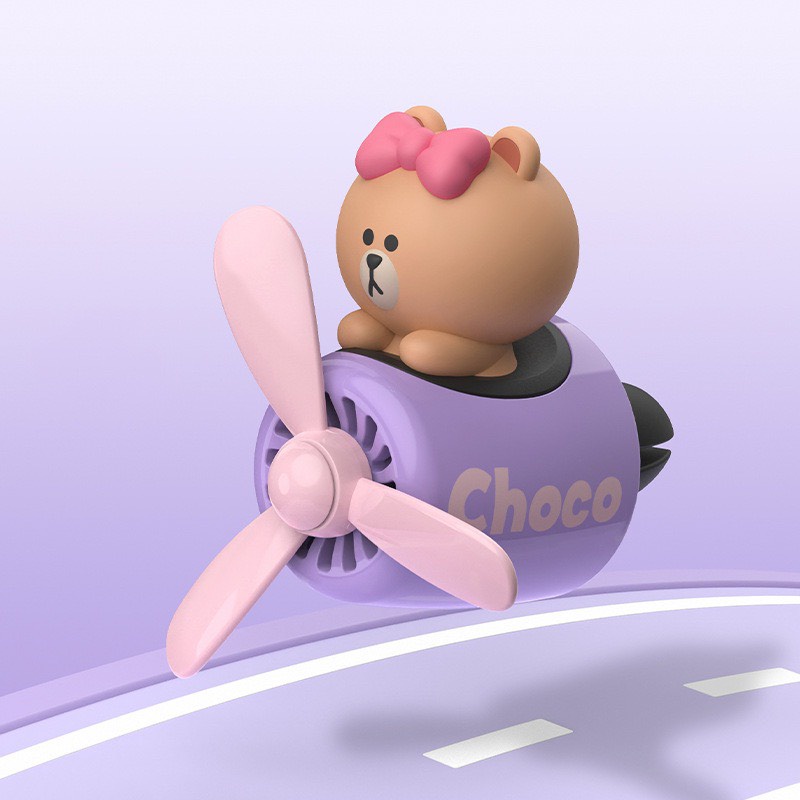 Nước hoa cài cửa gió,khe điều hoà xe hơi Line Friend Cao Cấp