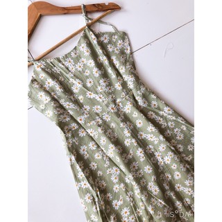 Váy 2 dây cúc họa mi