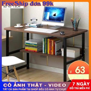 Bàn máy tính kèm giá đựng sách ( 80*45*73cm)