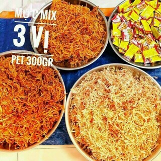 🦑🦑MỰC XÉ SỢI MIX 3 VỊ 300gr