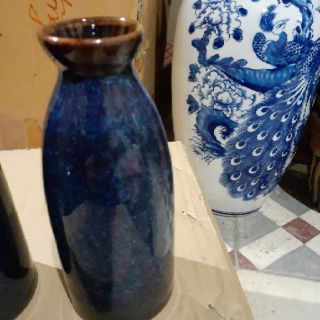Bình Sake men xanh