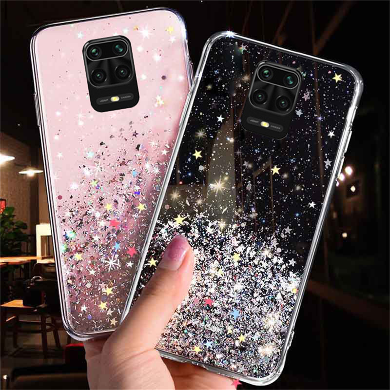 Ốp lưng TPU Bầu trời đầy sao tỏa sáng vỏ điện thoại Cho Xiaomi Mi Redmi Note 10 10s 9 9s Pro 10T 9T K40 Poco X3 NFC F3 M3 Pro 10 Lite Chống Sock Chống Trầy Chống vết dầu