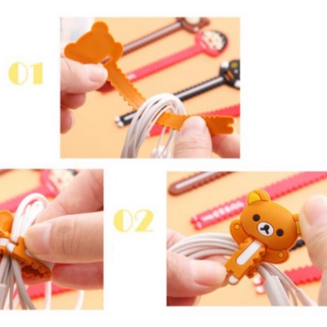 Dây Quấn Buộc Tai Nghe, Cáp Sạc Hình Thú Cute DANA