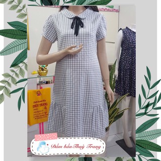 Đầm bầu thun caro THUỲ TRANG
