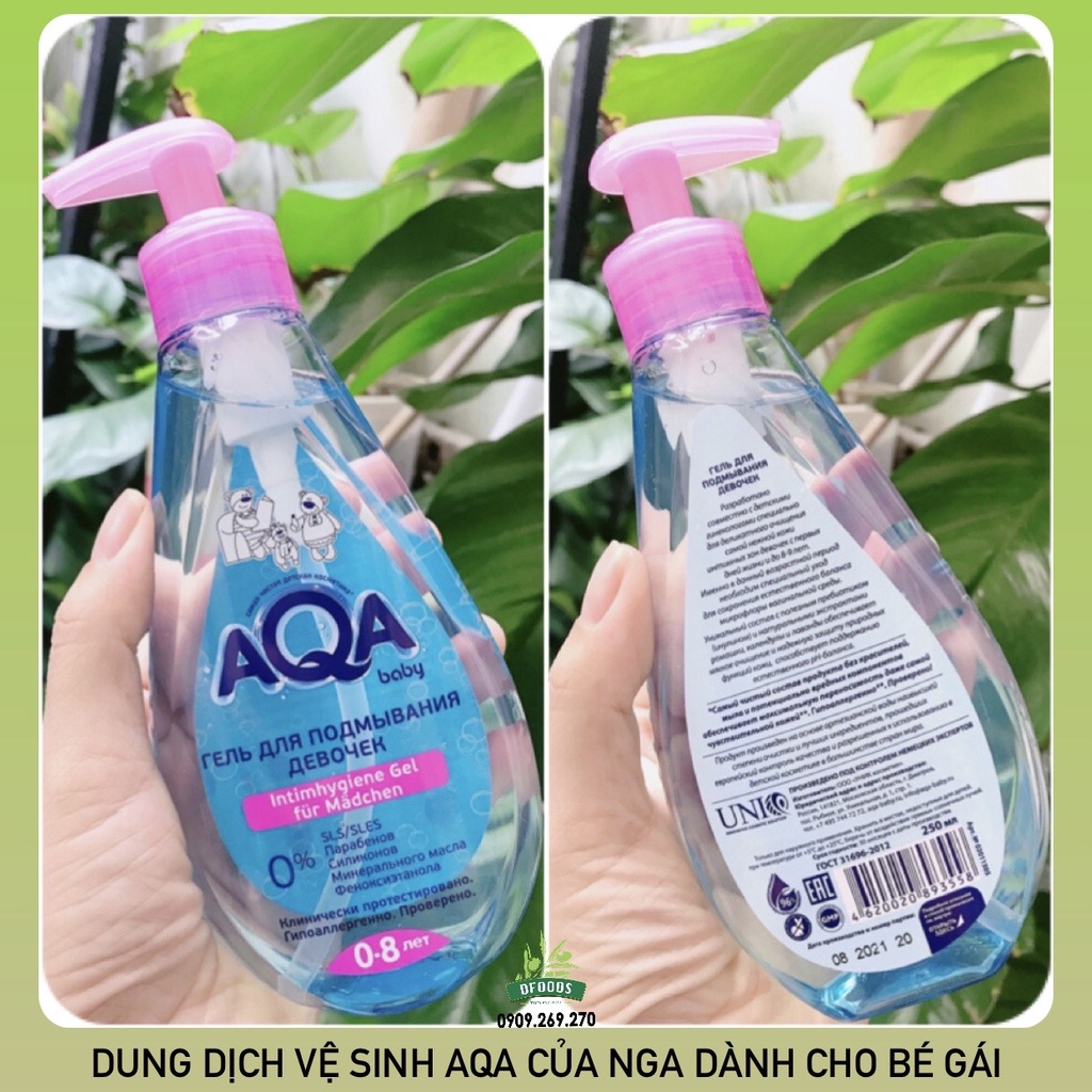 Dung dịch vệ sinh cho bé 0-8 tuổi AQA Nga 250ml