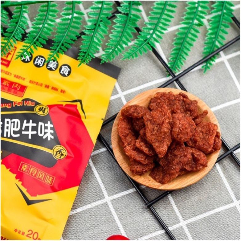 1 BỊCH 20 GÓI THỊT HỔ CHAY CAY VÀNG 45gr HƯƠNG VỊ BÒ BÉO ZHENXIANG.