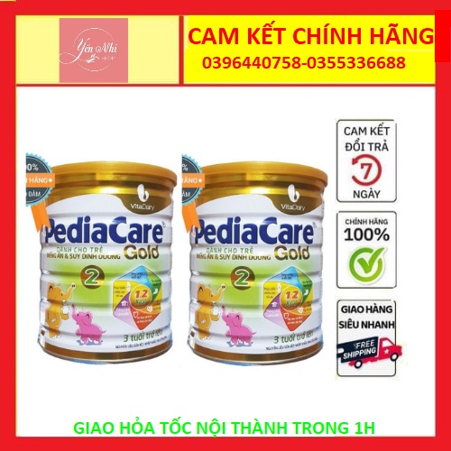 [Chính Hãng] Sữa bột PediaCare Gold 2-1 lon 900g date 2023