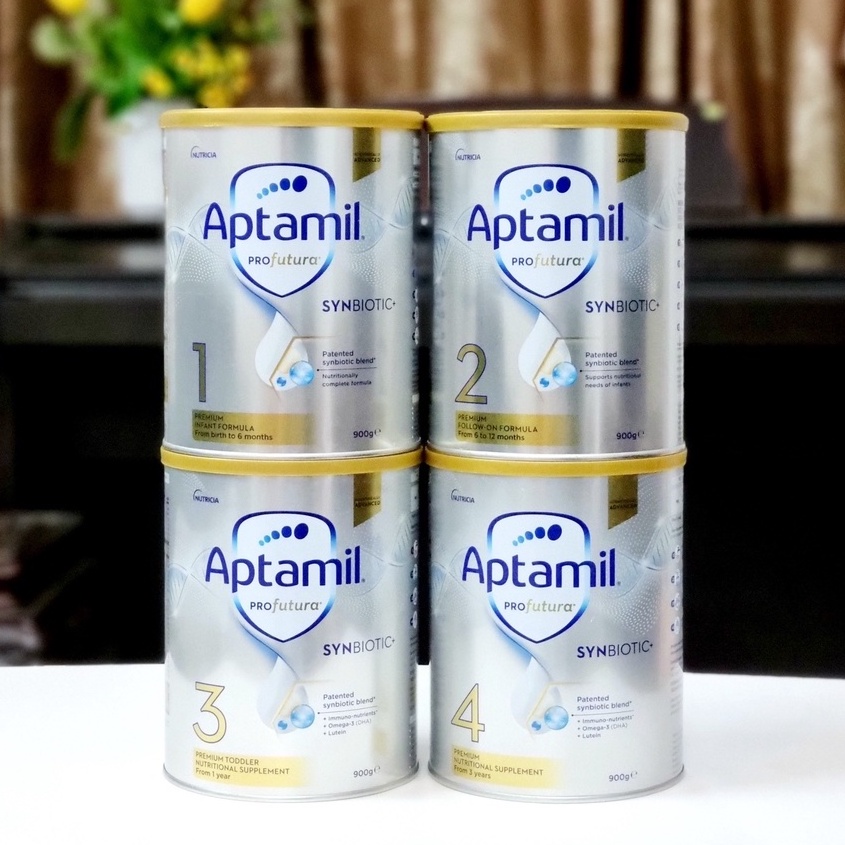 Sữa Aptamil Profutura Synbiotic+ Úc số 1, 2, 3 cho bé từ 0-36 tháng mẫu mới nhất 900gr [BAY AIR - CHÍNH HÃNG]