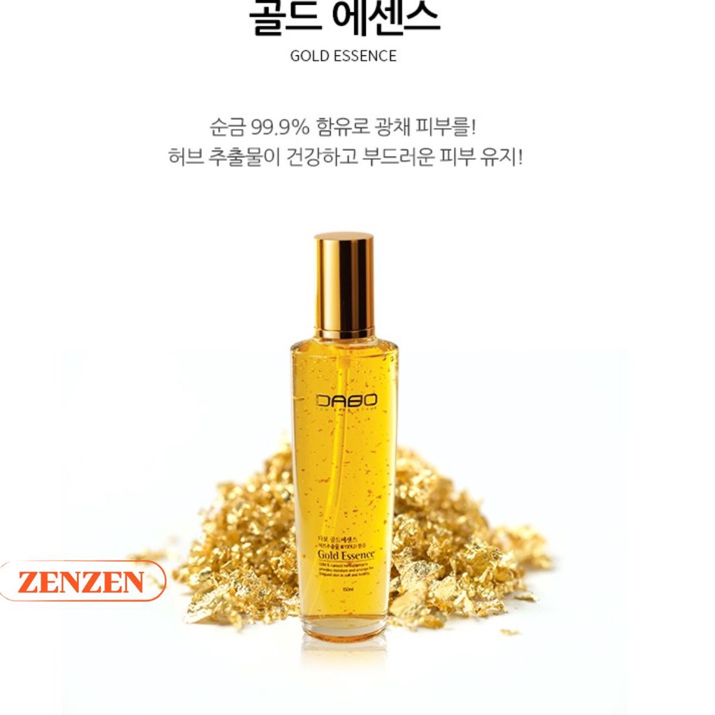 Serum Vàng 24K Cao Cấp Hàn Quốc DABO GOLD ESSENCE Dưỡng ẩm Dưỡng Trắng Mịn Da ( 150ml)