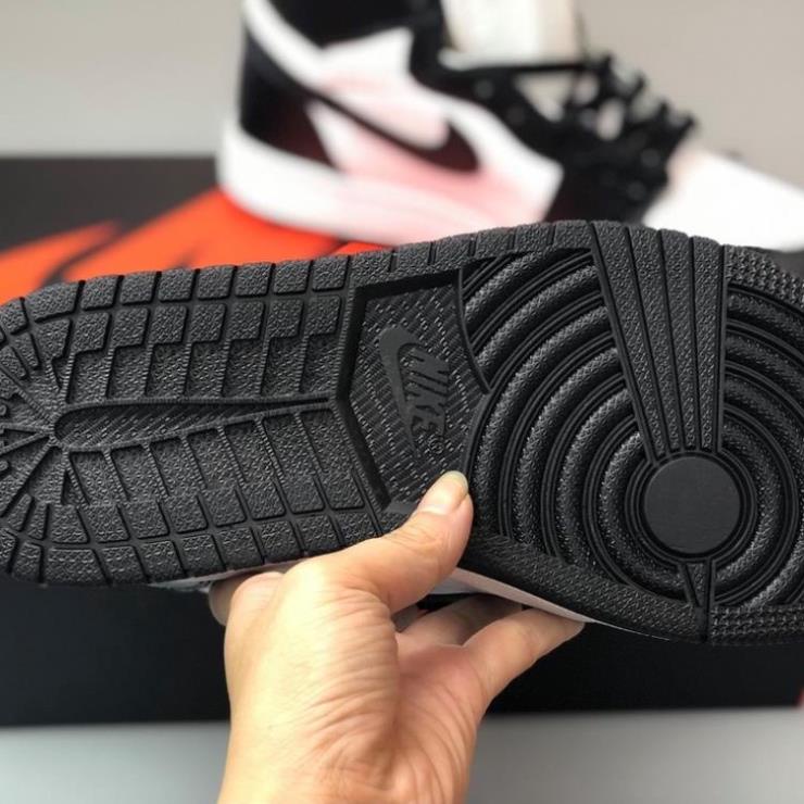 Giày Jordan cổ cao đen trắng, JD1 panda Cao Cổ dễ phối đồ chuẩn SC ! Sale*
