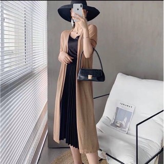 Áo Khoác Len Cảdigan Dáng Dài