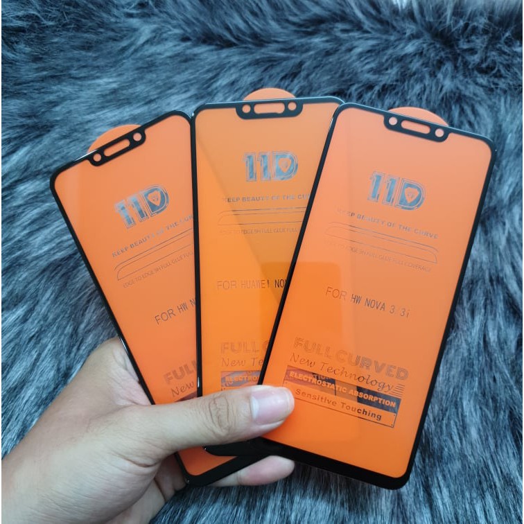 Kính Cường Lực 11D Full Màn Full Keo Huawei Nova 3i