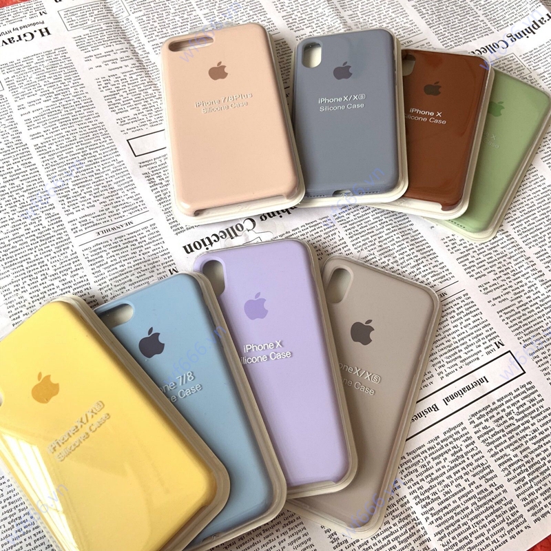 （Hai phiên bản）Ốp Apple Silicon Case Iphone 6/ 6s / 6plus / 6splus / 7/7plus 8/8Plus / X /XR/XS MAX( Ốp Chống Bẩn )