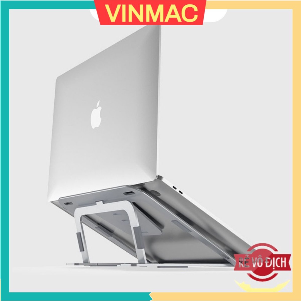 Giá đỡ kê tản nhiệt cho macbook, laptop, máy tính xách tay P3 từ hợp kim nhôm cao cấp, điều chỉnh độ cao nhiều nấc.