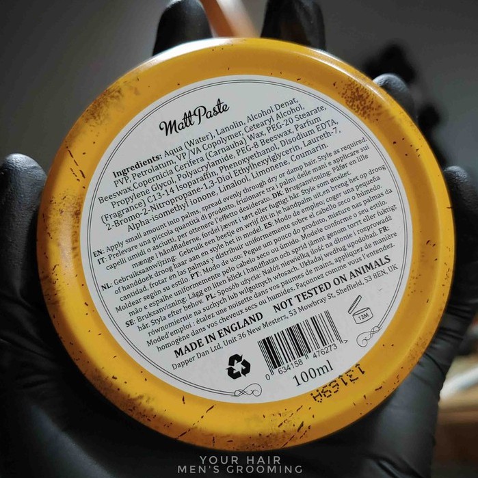 Sáp vuốt tóc Dapper Dan Matt Paste - 100ml