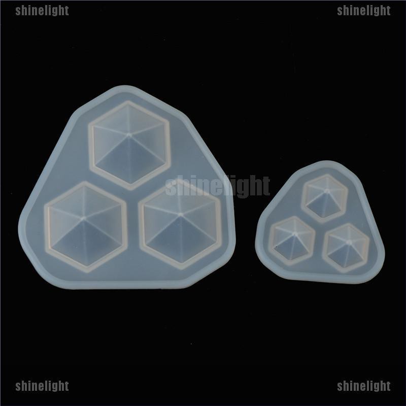 Khuôn Silicon Trong Suốt Tạo Hình Kim Cương Trang Trí DIY