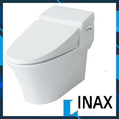 Bàn cầu 1 khối cao cấp INAX AC1135VRN, công nghệ Aqua ceramic