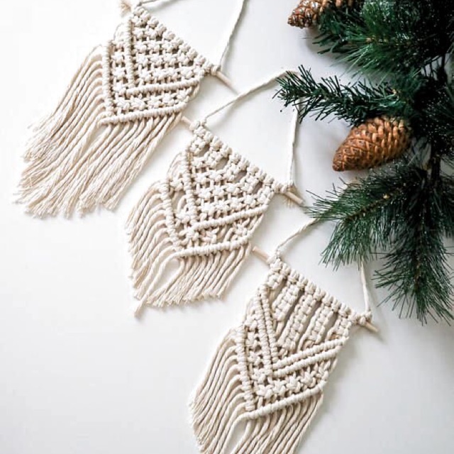 Combo 3 macrame mini treo tường