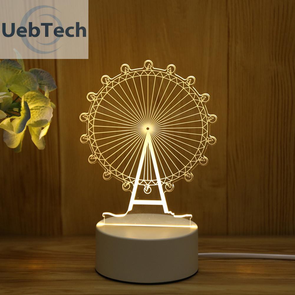 Đèn Led Uebtech 3d Hình Bóng Bay Có Cổng Usb