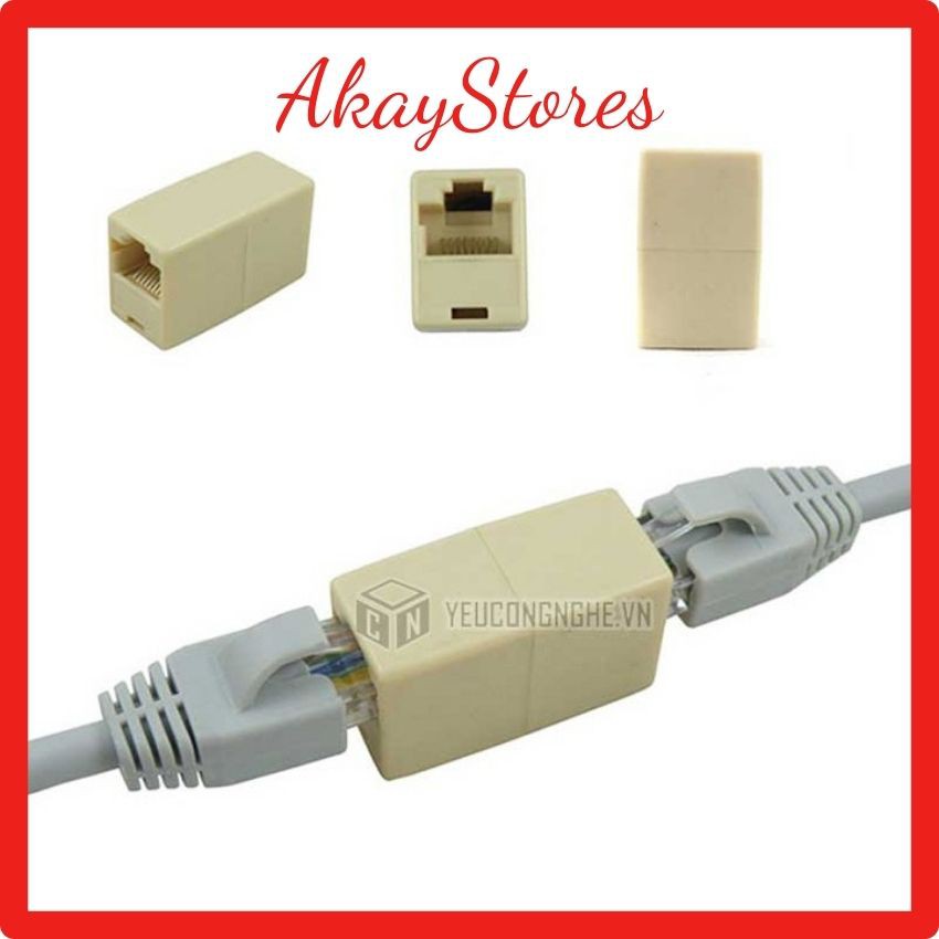 Đầu Nối Dây Mạng RJ45 AkayStores,Hạt nối dây mạng đầu j45 Jack nối dây mạng lan hàng tốt