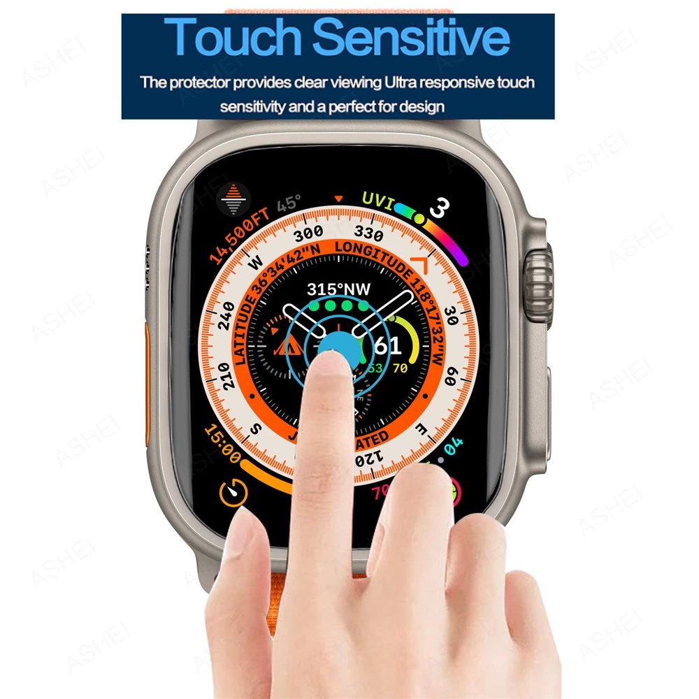 Miếng dán bảo vệ màn hình JANSIN thích hợp cho đồng hồ thông minh apple watch iwatch series ultra 8 49mm 45mm 41mm
