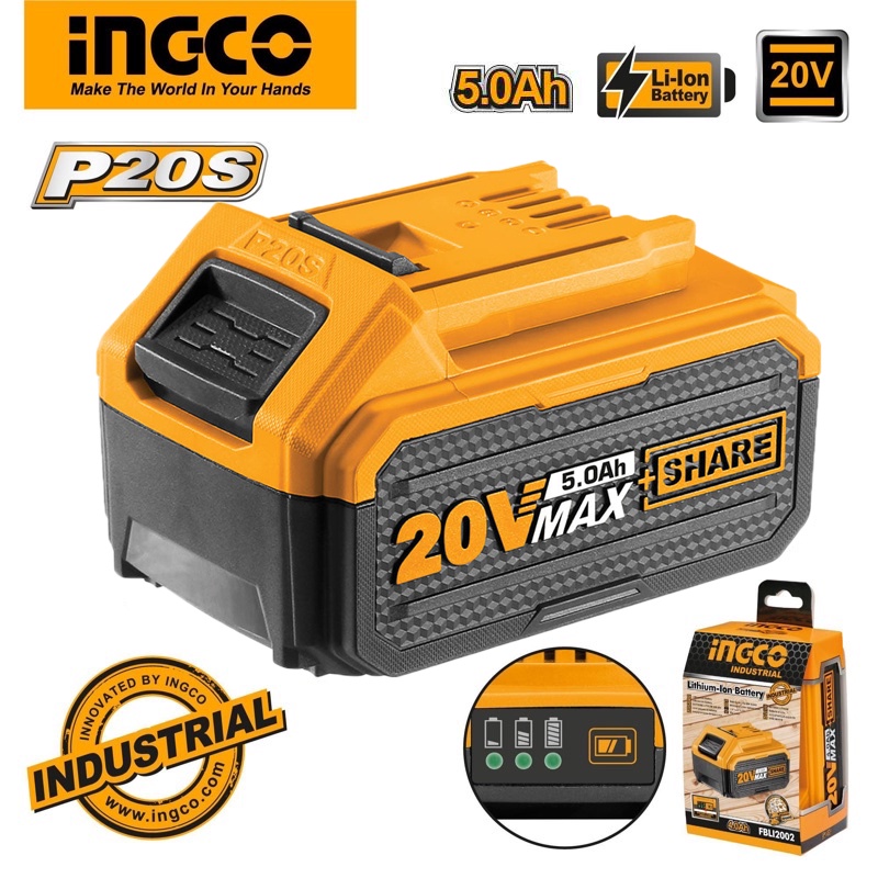 Pin Lithium 20V - 5Ah Ingco FBLI2003