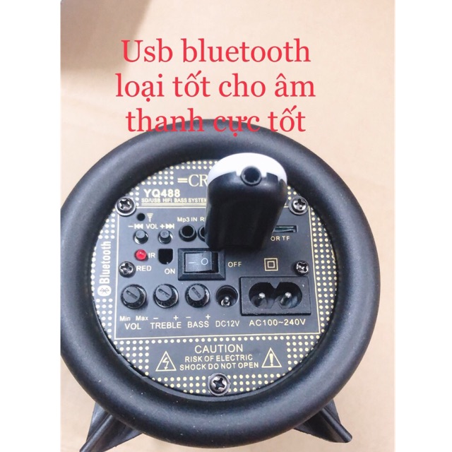 Loa di động crown số 4 có bluetooth ( kèm usb tạo bluetooth).