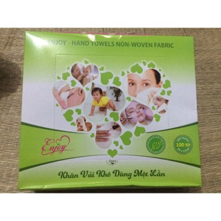Khăn vải khô đa năng Enjoy 100 tờ