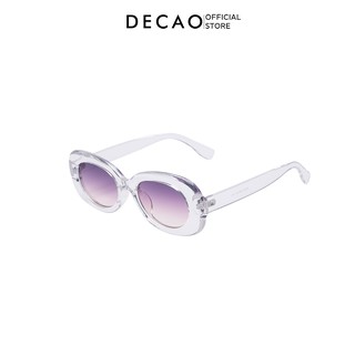 Kính mát thời trang DECAO Unisex nam nữ Oval 304
