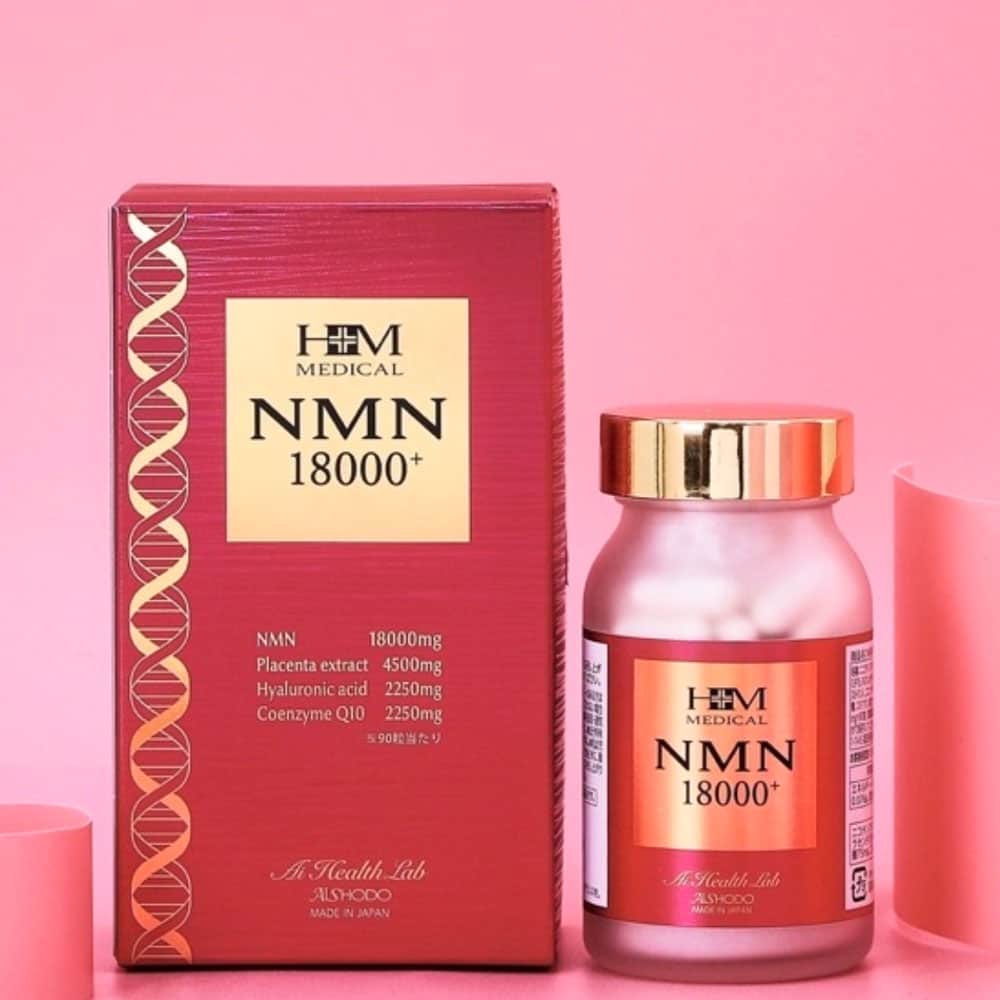 Viên uống hỗ trợ sức khỏe và sắc đẹp Aishodo NMN 12000 và 18000 Nhật Bản