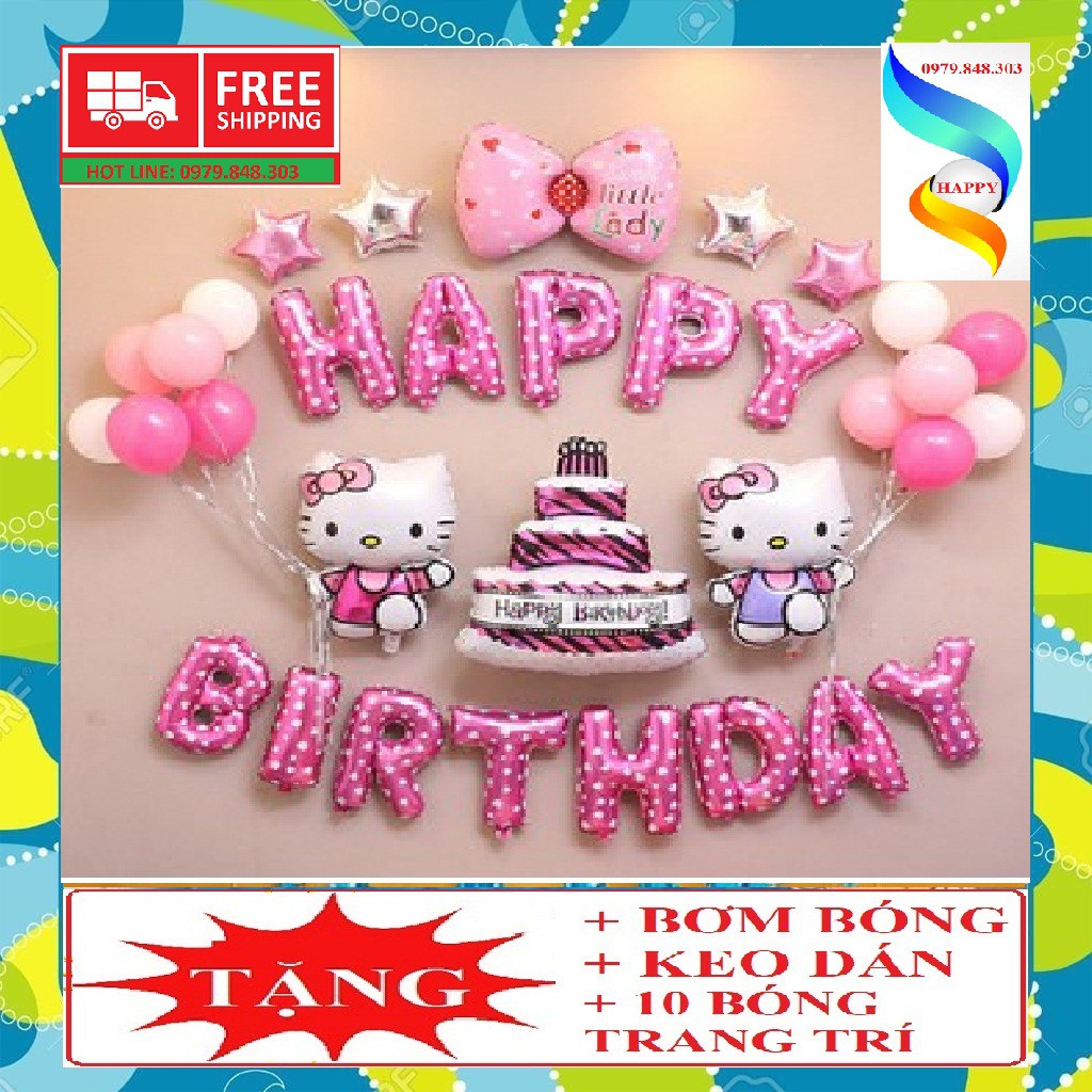[GIÁ-HỦY-DIỆT]Trang trí sinh nhật Hello Kitty Cho Bé Gái