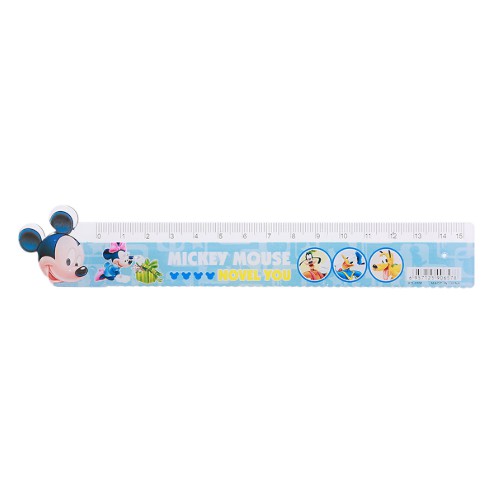 Thước Nhựa Trong 15cm Mickey Mouse