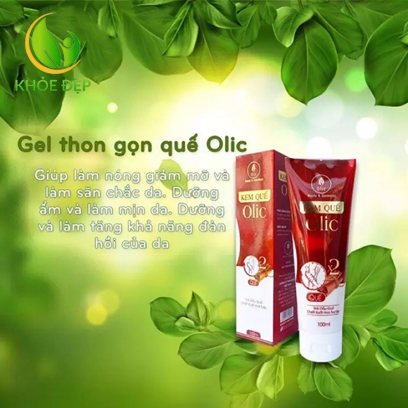 [CHÍNH HÃNG] Kem Tan Mỡ Olic 100ml - Kem Quế đánh tan mỡ thừa bụng, mông, đùi, cánh tay...