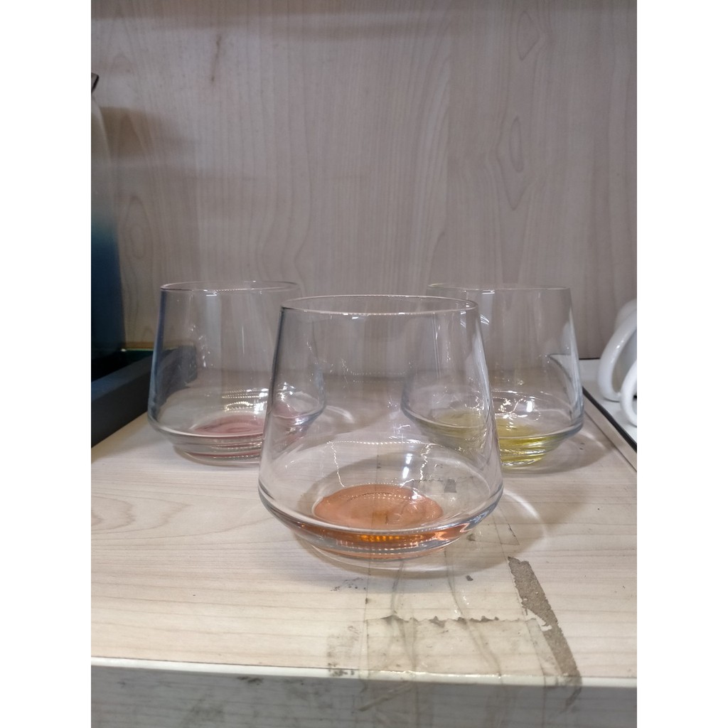 BỘ 6 CỐC THỦY TINH SẮC MÀU CAO CẤP 290ML-Bộ 6 Cốc - Ly uống rượu tây, uống nước,uống cafe