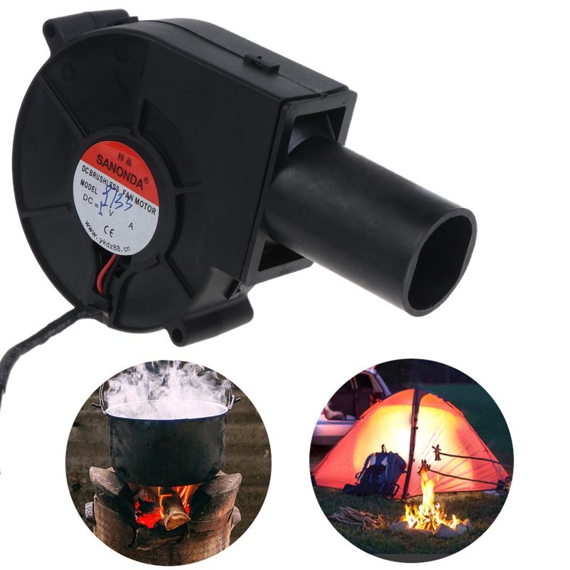 Quạt Thổi Khí Nướng BBQ 5V Gọn Nhẹ Di Động Kèm Sạc USB Tiện Dụng Mang Theo Du Lịch Dã Ngoại