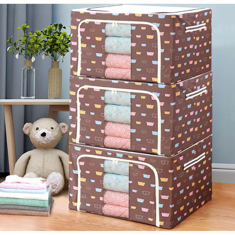 Bộ 3 Túi Đựng Chăn Màn Khung Sắt Gấp Gọn Cao Cấp miDoctor (CÓ CHỌN LOẠI MÀU)