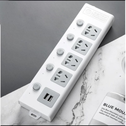 Ổ Cắm Điện Phích Điện Đa Năng Có Công Tắc Thông Minh Tích Hợp Cổng USB - Hàng Cao Cấp Chịu Tải Tốt Ổ Điện Văn Phòng