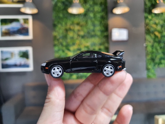 Xe Mô Hình Toyota Supra (JZA80) 1:64 MiniGT ( Đen )