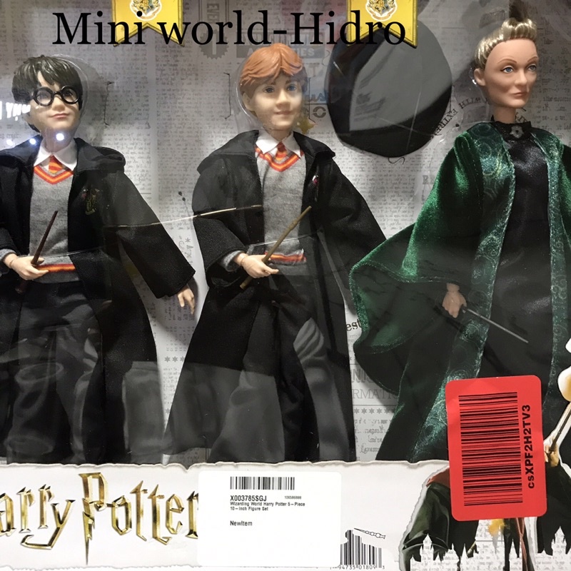 Búp bê Wizarding World Harry Potter 5-Piece 10-inch Figure Set có khớp chính hãng