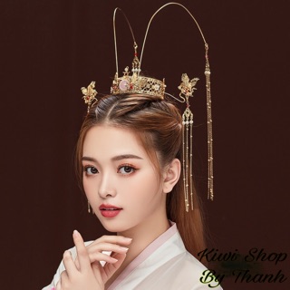 Kim quan chim phượng đơn giản phong cách cổ trang
