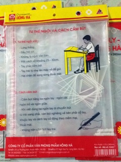 10to Bọc vở, bọc sách Hồng Hà(bao tập/bao sách)