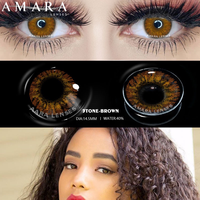 Cặp kính áp tròng EYESHARE nhiều màu sắc tùy chọn phong cách thời trang trẻ trung